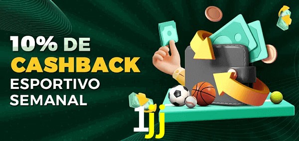10% de bônus de cashback na 1jj
